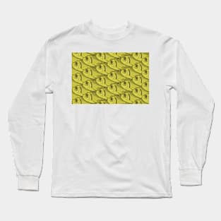 Yellow Fish Pattern Long Sleeve T-Shirt